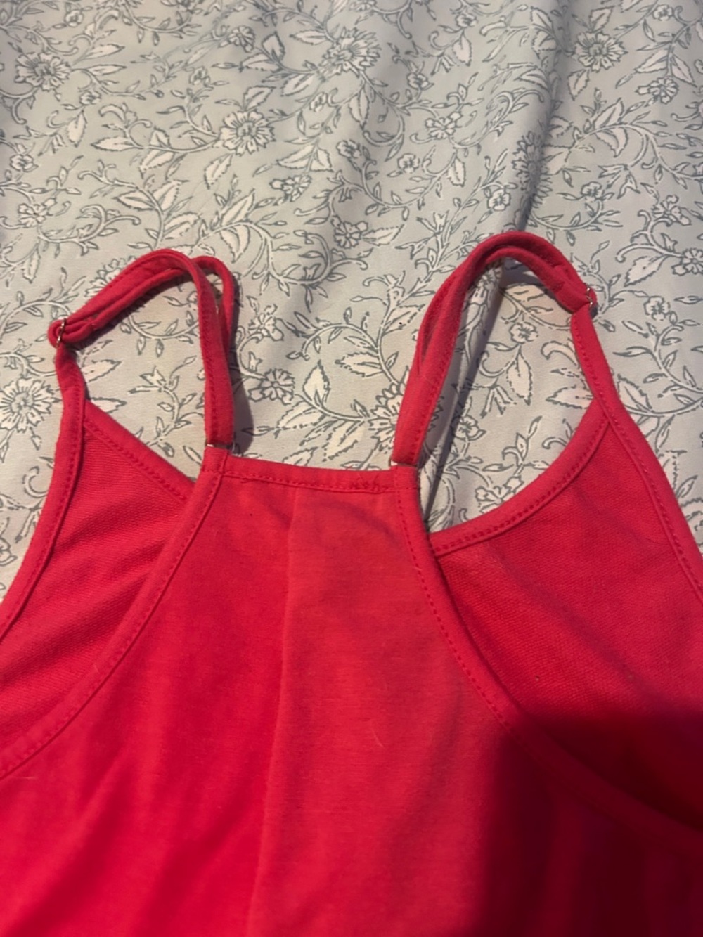Hot Pink  Sleeveless Knit Romper with Side Pocket - Picture 7 of 8